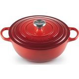 Le Creuset - Braadpan Signature - Kersenrood - Gietijzer