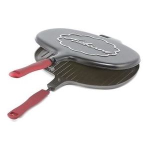 Habonne Tosti- / Grillpan 30 cm - Greblon Anti-aanbaklaag - Giet aluminium