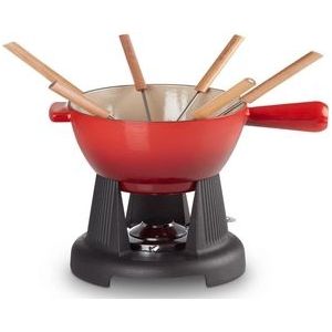 Fondueset Le Creuset Kersenrood 20 cm