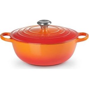 Le Creuset - Braadpan Signature - Marmite - Oranjerood - Gietijzer