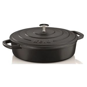 Braadpan Kela Calido met Deksel Rond Zwart 3,2L