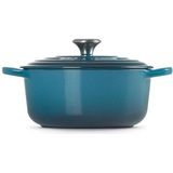 Le Creuset - Signature - Braadpan - Deap Teal - Gietijzer - 2,4 liter