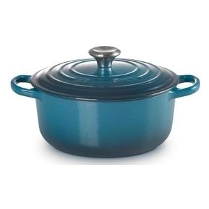 Le Creuset - Signature - Braadpan - Deap Teal - Gietijzer - 2,4 liter