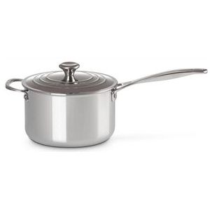 Steelpan Le Creuset RVS Plus + Extra Handvat 20 cm