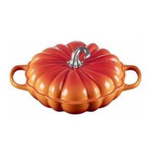 Braadpan Le Creuset Campagnard Signature Pompoen Oranjerood 28 cm