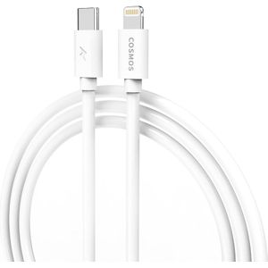 2 Meter COSMOS USB-C oplaadkabel - USBC naar Lightning kabel - Geschikt voor Apple iPhone - 2m Lengte