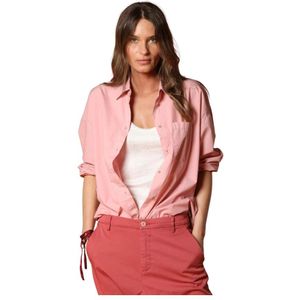 Mason's, Dames, Blouses & Shirts, Roze, Maat: 2XS Katoen,