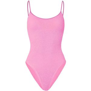 Hunza G, Dames, Badkleding, Roze, Maat: ONE Size Polyamide,