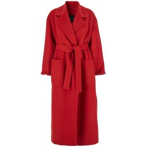 Fabiana Filippi, Dames, Mantels, Rood, Maat: XS Wol,