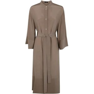 Joseph, Dames, Jurken, Bruin, Maat: S Zijde,