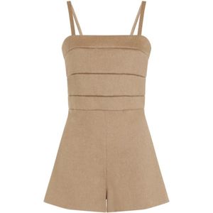 Max Mara, Dames, Jumpsuits & Playsuits, Bruin, Maat: XS
