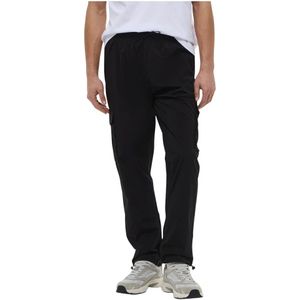Karl Lagerfeld, Heren, Broeken, Zwart, Maat: L Nylon,