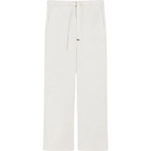 Max Mara, Dames, Broeken, Wit, Maat: XS Linnen,