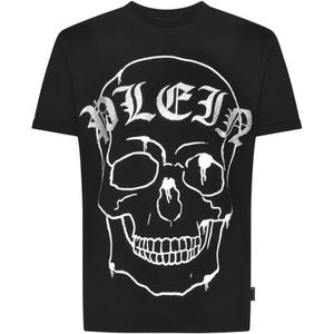 Philipp Plein, Heren, Tops, Zwart, Maat: L Katoen,