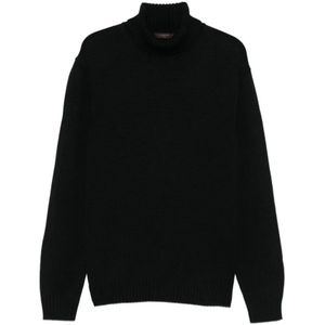 Zanone, Heren, Truien, Zwart, Maat: S Wol,
