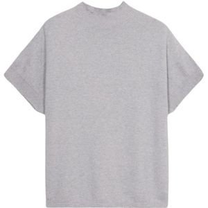 Oltre, Dames, Truien, Grijs, Maat: S/M Nylon,