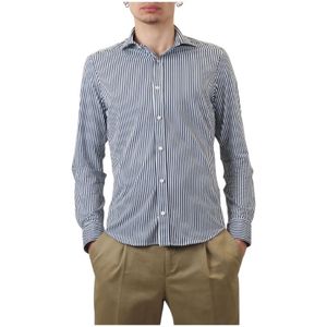 Paul & Shark, Heren, Overhemden, Blauw, Maat: M Nylon,