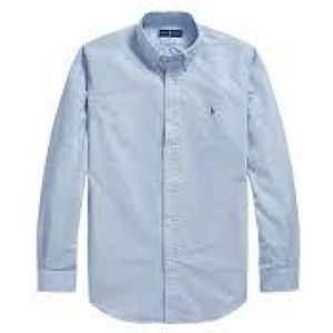 Polo Ralph Lauren, Heren, Overhemden, Blauw, Maat: L