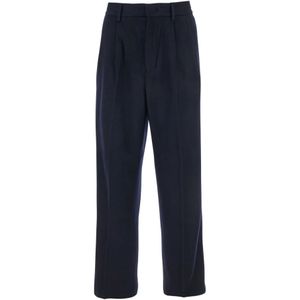 Emporio Armani, Heren, Broeken, Blauw, Maat: L Wol,