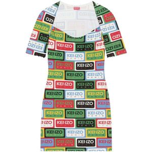 Kenzo, Dames, Jurken, Veelkleurig, Maat: S