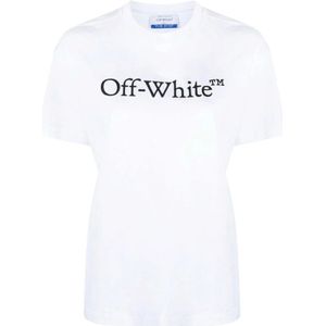 Off White, Dames, Tops, Wit, Maat: S Katoen,