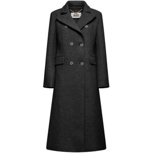 Silvian Heach, Dames, Mantels, Zwart, Maat: 2XS Leer,