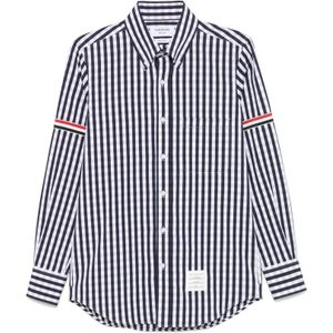 Thom Browne, Heren, Overhemden, Blauw, Maat: L
