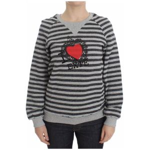 Exte, Dames, Sweatshirts & Hoodies, Grijs, Maat: XS Katoen,