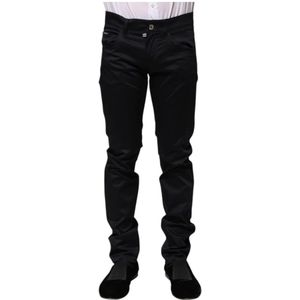 Dolce & Gabbana, Heren, Jeans, Zwart, Maat: XS Katoen,