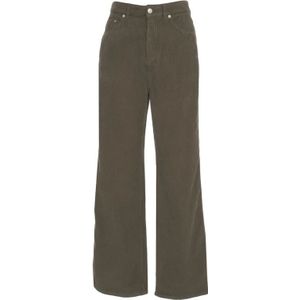 Birgitte Herskind, Dames, Broeken, Groen, Maat: 4XS Katoen,