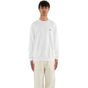 Lacoste, Heren, Sweatshirts & Hoodies, Wit, Maat: 2XL