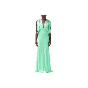 Pinko Groene Maxi Jurk , Green , Dames , Maat: M