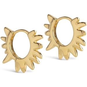 ENAMEL Copenhagen - Sunshine Leaves - Dames Oorbellen - Goudkleurig - 925 Sterling Silver