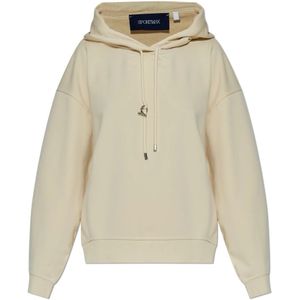 Sportmax, Dames, Sweatshirts & Hoodies, Geel, Maat: XS Katoen,