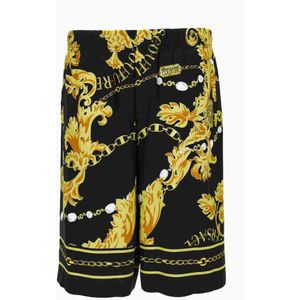 Versace Jeans Couture, Heren, Korte broeken, Zwart, Maat: M Katoen,