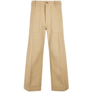 Polo Ralph Lauren, Dames, Broeken, Beige, Maat: S