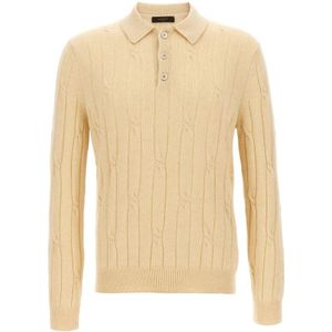 Zanone, Heren, Truien, Beige, Maat: L Wol,