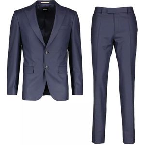 Hugo, Heren, Pakken, Blauw, Maat: M Leer,