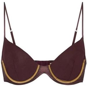 Elisabetta Franchi, Dames, Ondergoed, Rood, Maat: XS Satijn,