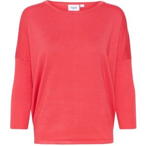 Saint Tropez, Dames, Truien, Rood, Maat: L Viscose,