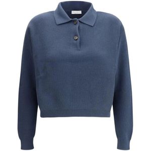Brunello Cucinelli - Gebreide Trui - Blauw - Katoen