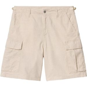 Carhartt Wip, Heren, Korte broeken, Beige, Maat: W34 Katoen,