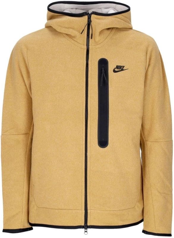 Nike - Tech Fleece Zip Hoodie - Beige - Heren - Katoen