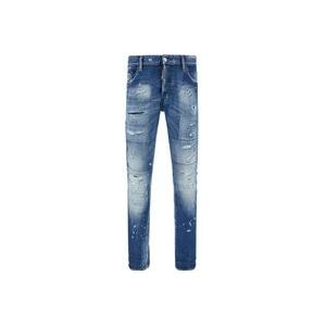 Dsquared2 Slim-Fit Super Twinky Jeans , Blue , Heren , Maat: M