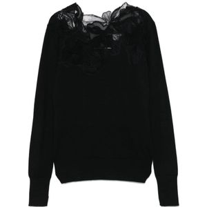 Ermanno Scervino, Dames, Tops, Zwart, Maat: XS Zijde,