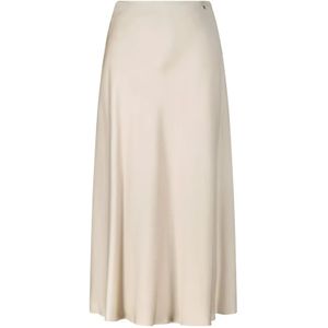Herno, Dames, Rokken, Beige, Maat: 4XS Satijn,
