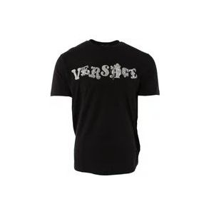 Versace Zwarte Heren T-shirt , Black , Heren , Maat: M