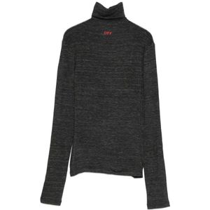 Off White, Dames, Truien, Bruin, Maat: XS Viscose,