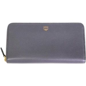 MCM Pre-owned, unisex, Pre-owned, Grijs, Maat: ONE Size Leer,