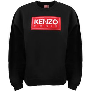 Kenzo, Dames, Sweatshirts & Hoodies, Zwart, Maat: L Katoen,